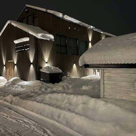 Snow-covered accommodation in the Steam Pier hotel itinerary